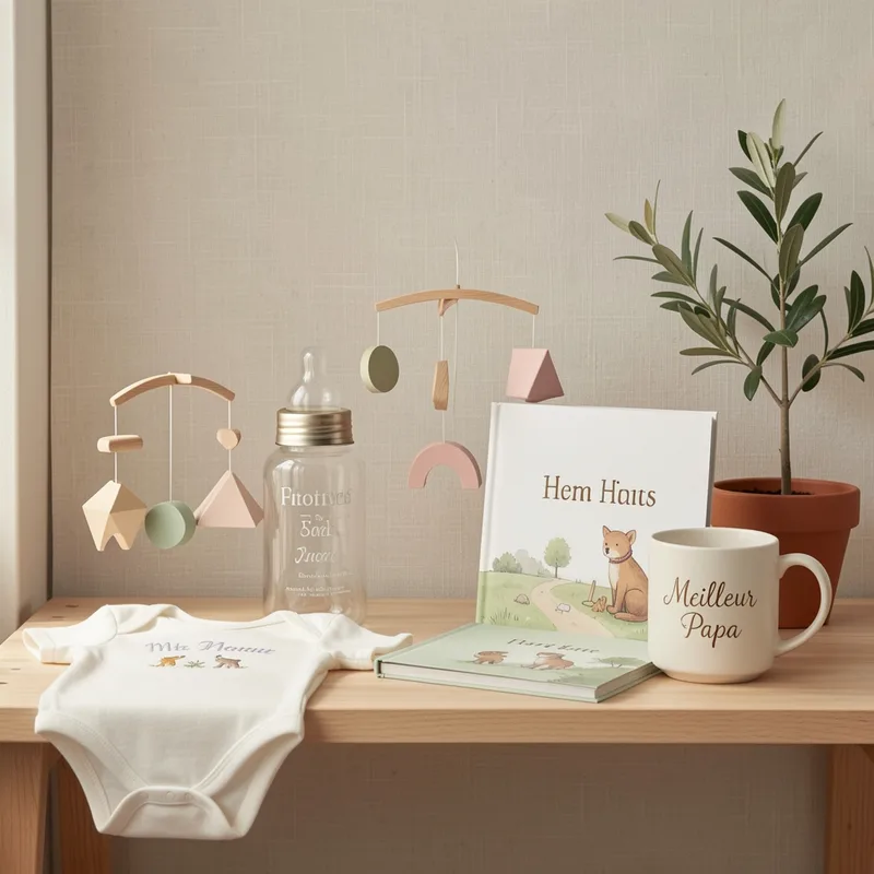 Cadeaux naissance personnalisables : 15 idées uniques et tarifs 2026